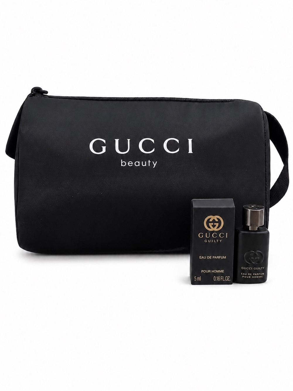 Gucci Beauty Men’s Toiletry Bag & Gucci Guilty EDP 5mL Gift Set